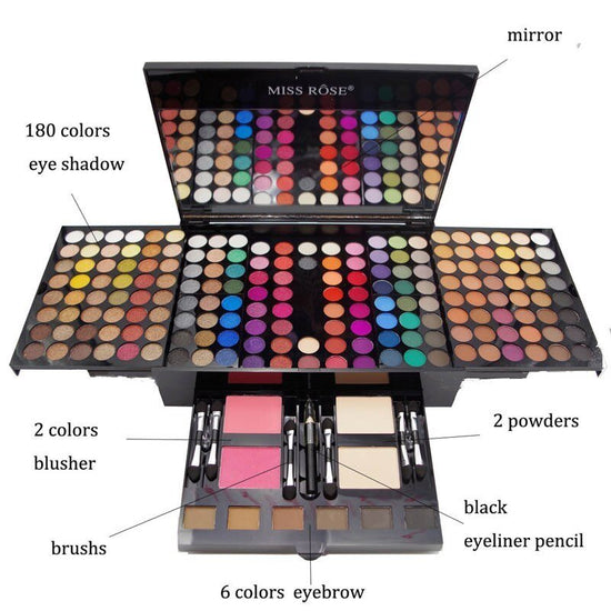 180 Colors Eyes Shadow Blush Set Personalized Piano-shaped Makeup Palette Box $134.99 Dana Fashion Color: 004N makeup نظرة عامة: تصميم فريد وأنيق وجميل. مادة جيدة، استخدام مريح. مجموعة متنوعة من الألوان، أي اختيار. معلومات المنتج: المميزات: اللون: كما هو