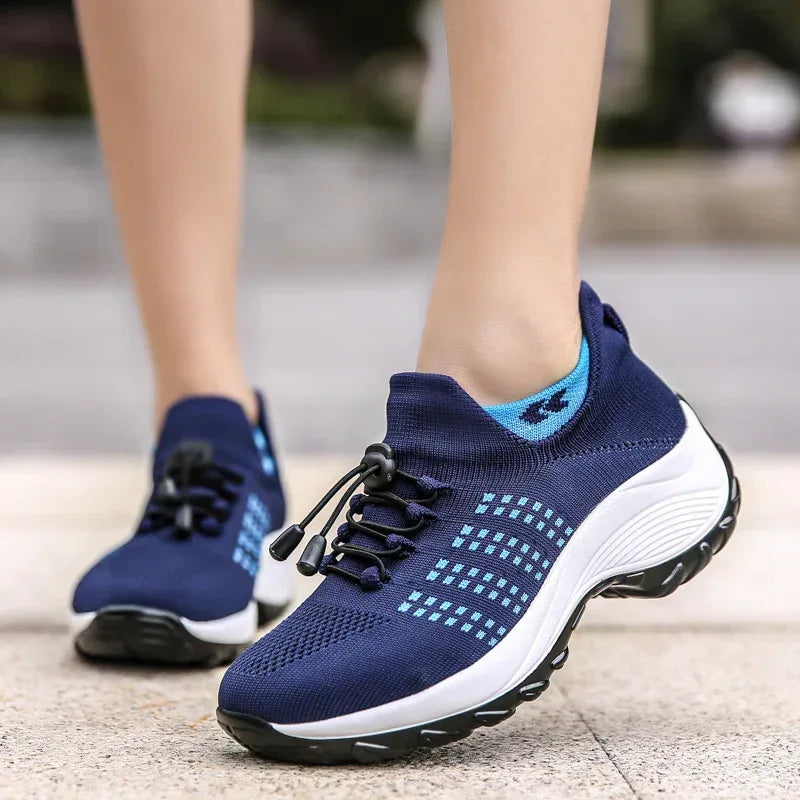 Women's Spring And Summer New Casual Flying Knit Sneakers - DanaFashionstore