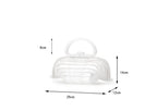 Acrylic bamboo basket hollow handbag foldable shell bag - DanaFashionstore