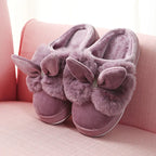 Women's Thick-soled Winter High-heeled Cotton Slippers - DanaFashionstore