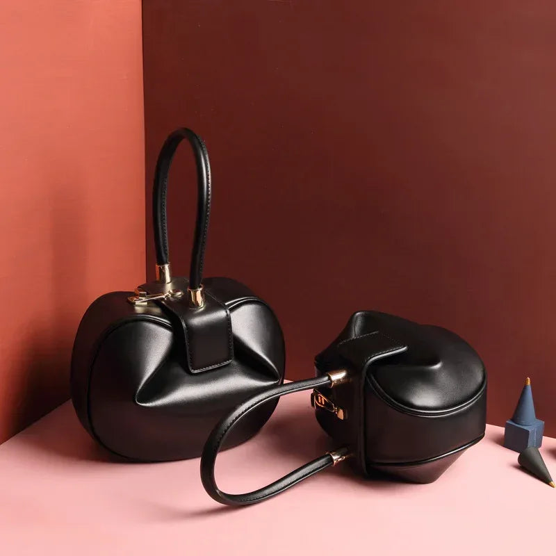 Leather handbags fashion dumplings handbag - DanaFashionstore