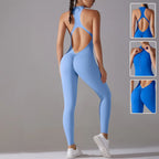 Solid Beauty-Back Yoga Jumpsuit 2026 - Fitness Running Dance Bodysuit - DanaFashionstore