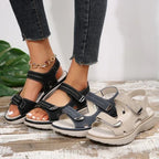 Casual Velcro-design Sandals Summer Comfortable Fish Mouth Sports Sandals Women Lightweight Beach Shoes - DanaFashionstore