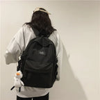 School Season New Fashion Backpack Fresh Middle School Students Korean Casual Solid Color Backpack - DanaFashionstore