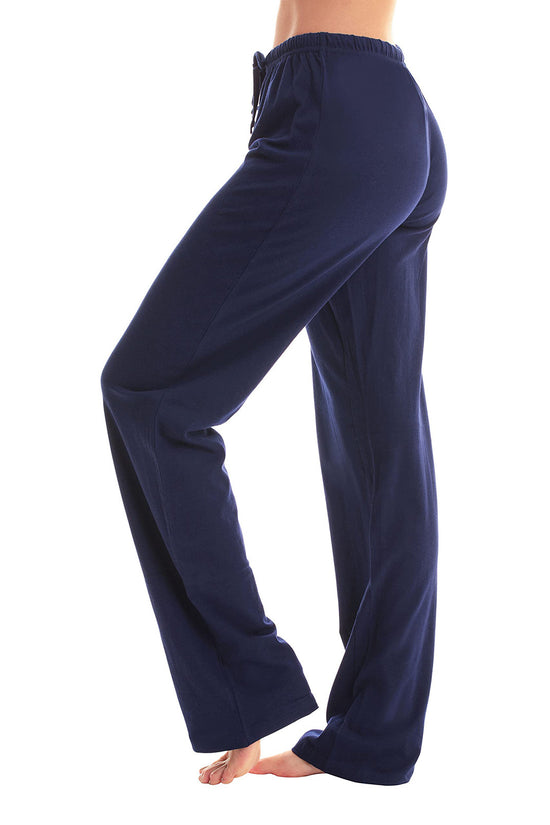 Drawstring Plaid Print Trousers Casual Loose Sports Home Pants Women