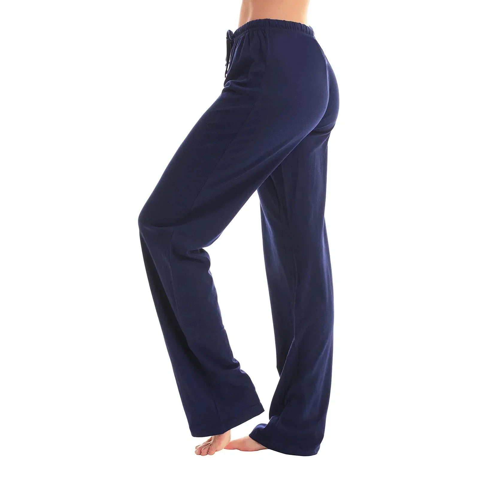 Drawstring Plaid Print Trousers Casual Loose Sports Home Pants Women - DanaFashionstore