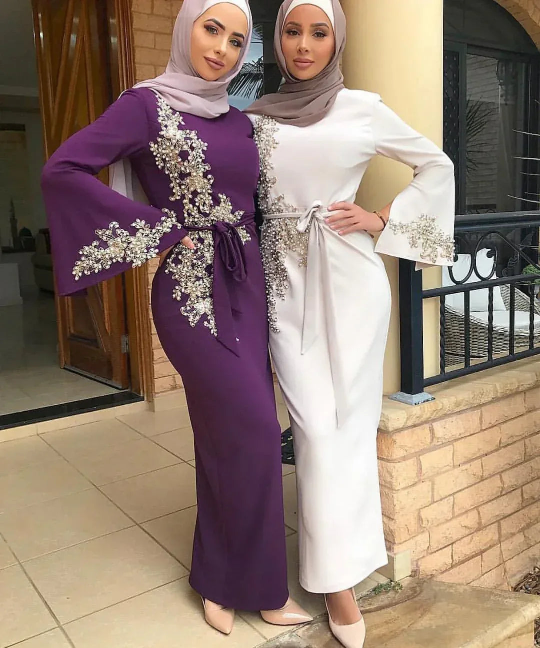 Muslim embroidered dress - DanaFashionstore