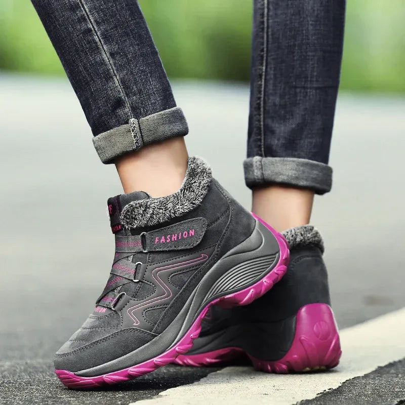 Hiking Shoes For Women Real Leather Non-Slip Outdoor Hiking Boots Trekking Shoes Waterproof Sport Sneakers Camping Sport Shoes - DanaFashionstore