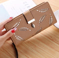 Women's wallet hollow leaf card package - DanaFashionstore