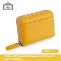2024 RFID Genuine Leather Card Wallet Men Women Purse With Coin Pocket Zipper Credit Card Holder Small Wallets Bags - DanaFashionstore