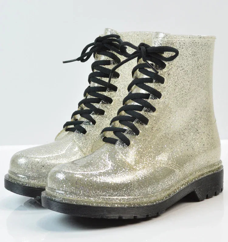 Transparent glitter rain boots - DanaFashionstore