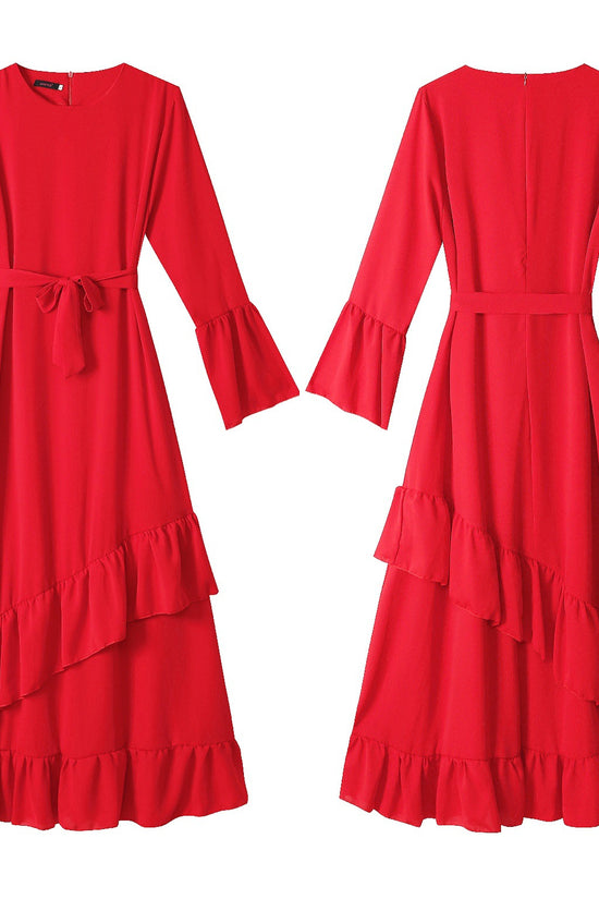 Muslim Long Skirt Dress Arab Robe Girly Dress