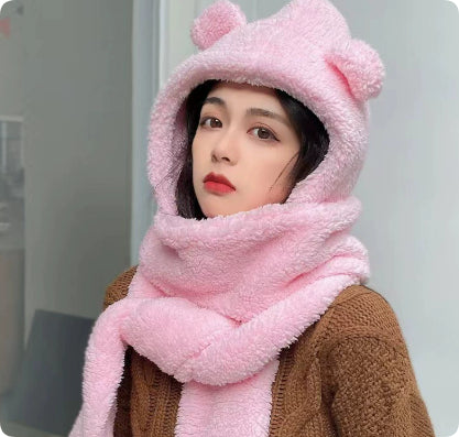 Ears Animal Hat Gloves Scarf