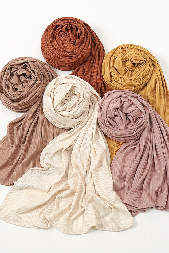 Women's Knitted Thread Cotton Striped Solid Color Scarf