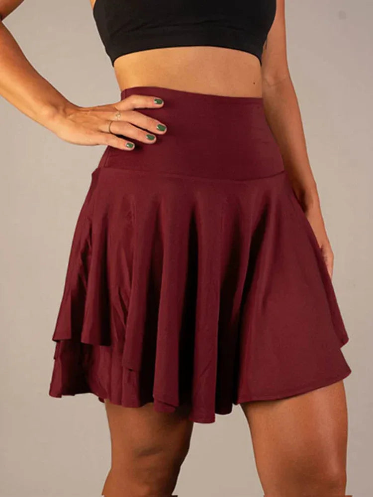 All-match Tutu High Waist Belly Contracting Running Short Skirt Anti-exposure Yoga Skirt - DanaFashionstore