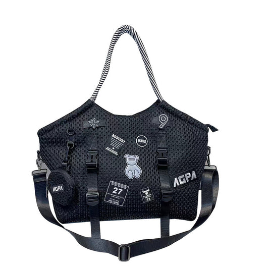 Casual Big Bag Waterproof Nylon Mesh Shoulder Bag - Dana Fashion