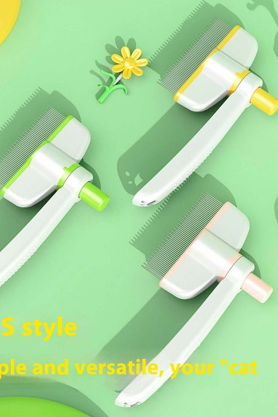 Cat Comb Tie Removal Floating Hair Magic Long Hair Pet Self-Cleaning Row Dog Cat Comb Grooming Supplies Flea Removal Brush Pets Products $11.07 Dana Fashion Color: Flea Comb Large Size Toys & Hobbies Overview: 1. Ease of Use: The cat comb is designed for
