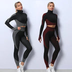 3PCS Yoga Set Seamless Sport Set Women Gym Clothing Leggings Women Crop Top Sports Bra Women Fitness Gym Set Womens Outfits Tracksuit - DanaFashionstore
