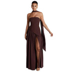 Color Matching Tube Top Dress 2026 - Sexy Off-Shoulder Summer Dress - DanaFashionstore