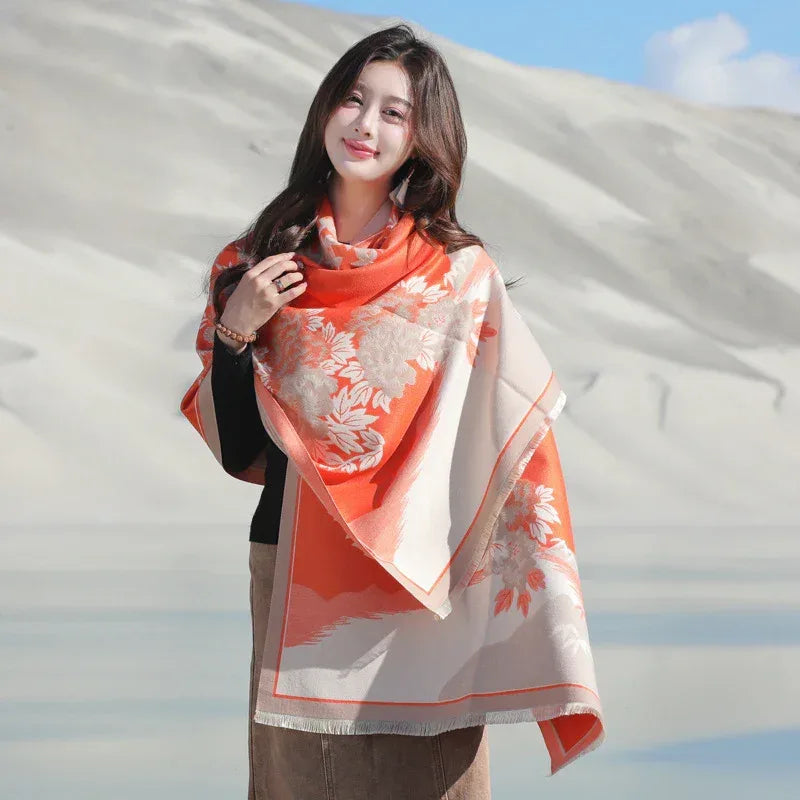Retro High Sense Artificial Cashmere Scarf - DanaFashionstore