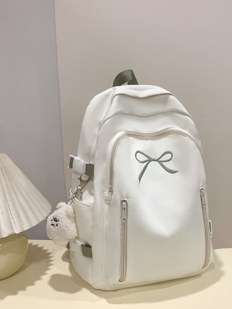 Large Capacity Girl Bow Backpack With College Style - Dana Fashion