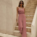 Loose Strap Tube Top Jumpsuit 2026 - High-End Drape Jumpsuit - DanaFashionstore