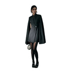 Elegant Cloak Dress 2026 - Slim Solid Color Single Buckle Dress - DanaFashionstore