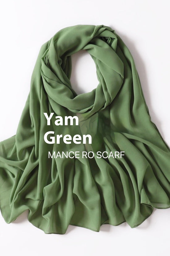 Pure Color Pearl Chiffon Scarf Headcloth Veil Chiffon Scarf