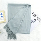 Annual Meeting Warm Cashmere Tassel Scarf - DanaFashionstore