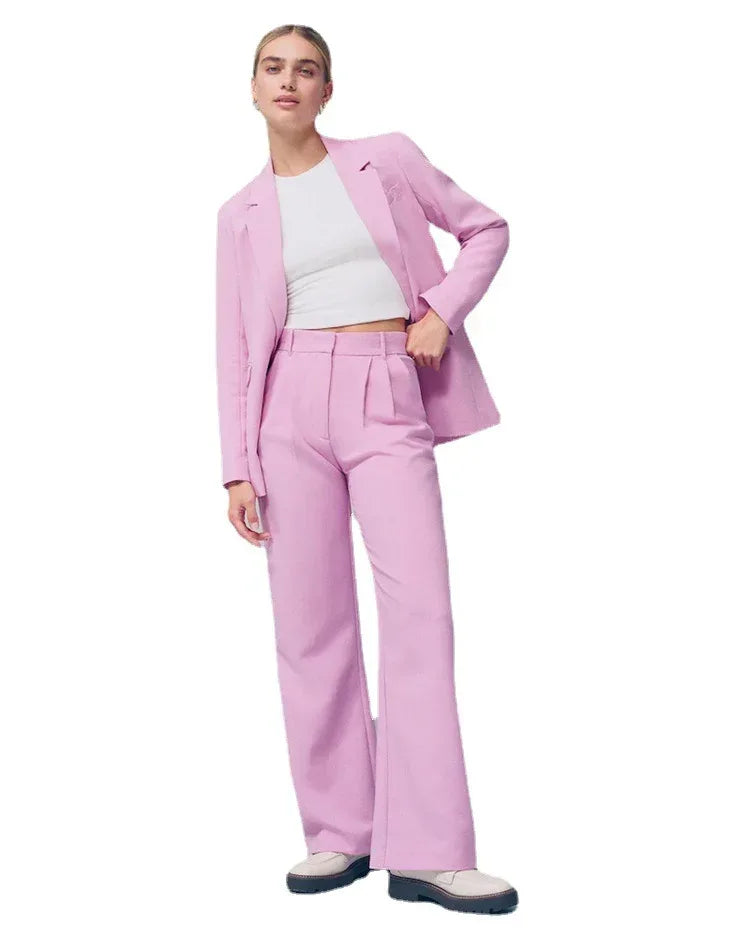Pocket High Waist Wide-leg Casual Pants Women - DanaFashionstore