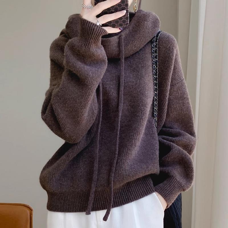 Women's Sweater Thicken Lazy Style All-match Long-sleeved Autumn Winter Warm Casual Sweater For Women - DanaFashionstore
