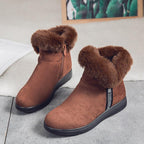 Plus Fleece Ankle Boots Thicken Middle-aged And Elderly Cotton Shoes - DanaFashionstore