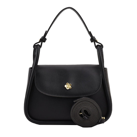 Retro Crossbody Contrast Color Saddle Shoulder Small Square Bag - Dana Fashion