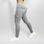 Workwear With Pocket Fitness Pants For Women High Elastic Tight - DanaFashionstore