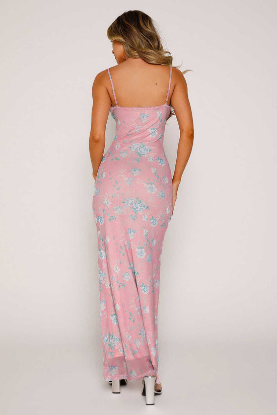 Y2K Slim Flowers Printing Slip Dress Women's Summer Suspender Skirt Vacation Beach Long Dresses