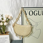 Summer Seaside Holiday Pearl Conch Straw Bag - DanaFashionstore
