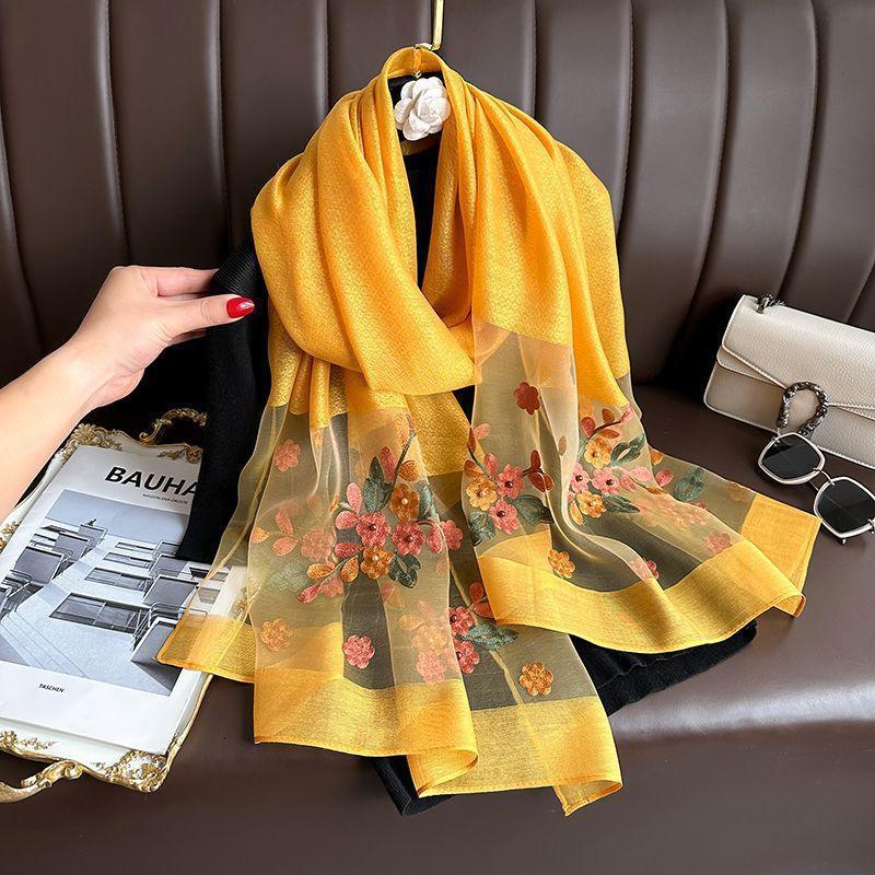 Elegant All-match Embroidered Summer Sunscreen Scarf - DanaFashionstore