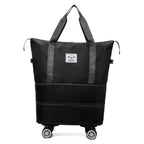 New Universal Wheel Travel Bag With Double-layer Dry And Wet Separation Fitness Yoga Shoulser Bags Sports Fitness Large Capacity Handbag Women - DanaFashionstore