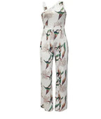 Fashion One-Shoulder Print Jumpsuit 2026 - Temperament Party Jumpsuit - DanaFashionstore