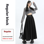Fashion Personality Black Suit Skirt For Women