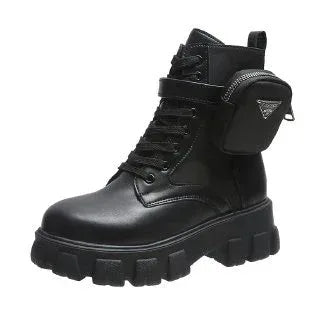 Fashion Pocket Mid-calf Platform Martin Boots - DanaFashionstore
