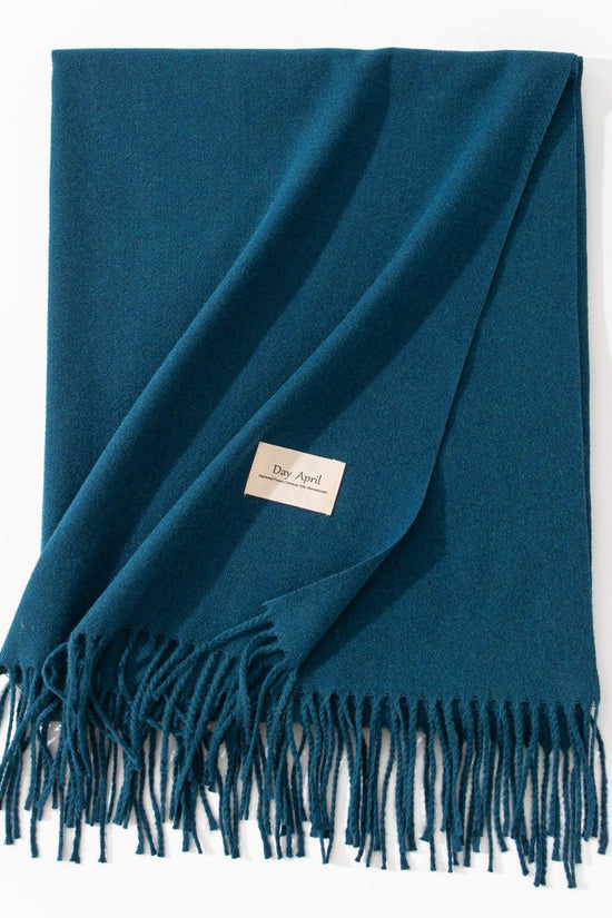 Pure Color Artificial Cashmere Scarf Women's Winter High-grade Shawl