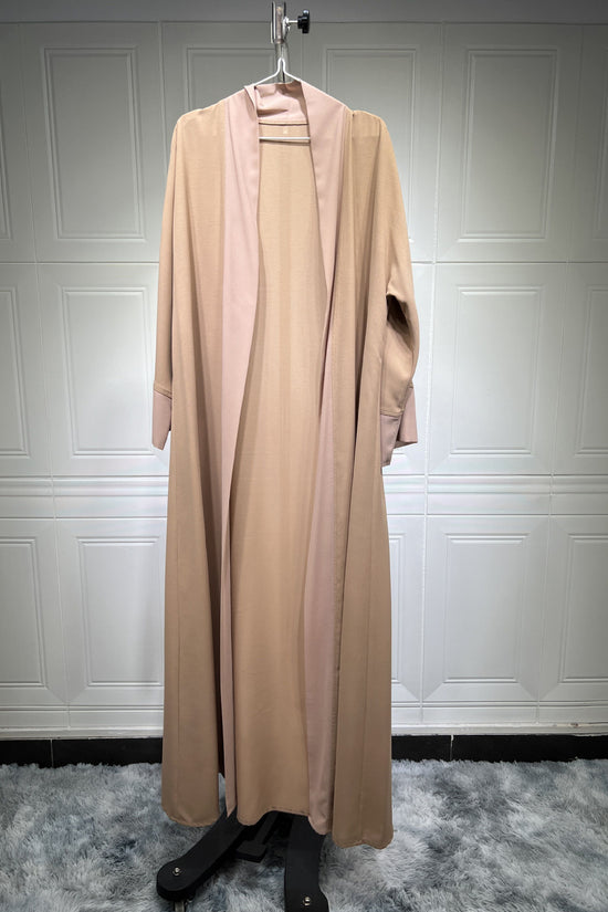 Muslim Cardigan Coat Chiffon Patchwork