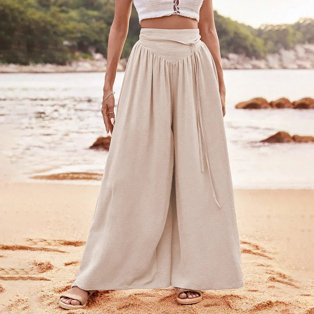 Simple Elegant Style Wide-leg Casual Pants Women - DanaFashionstore
