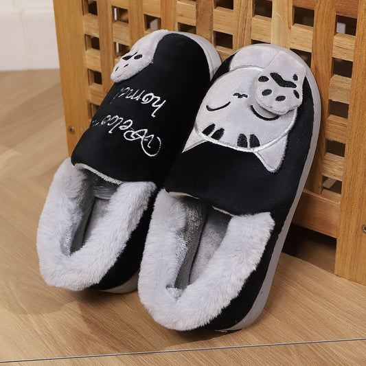 Cotton Slippers Women Platform Bag With Home