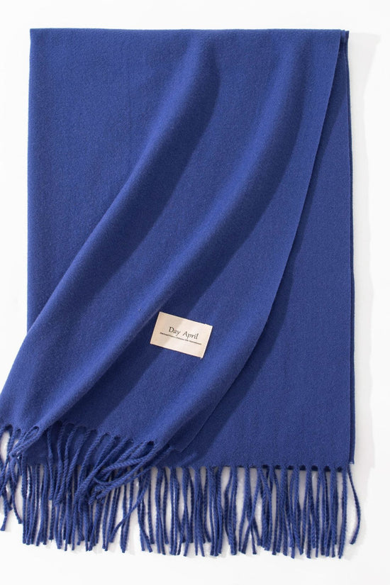Pure Color Artificial Cashmere Scarf Women's Winter High-grade Shawl
