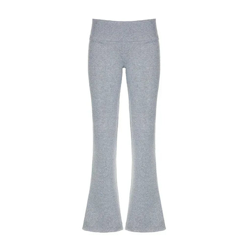 Autumn And Winter Solid Color Thin Velvet Casual Pants Low Waist Women - DanaFashionstore