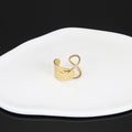  J013 Golden Pull Ring Ring