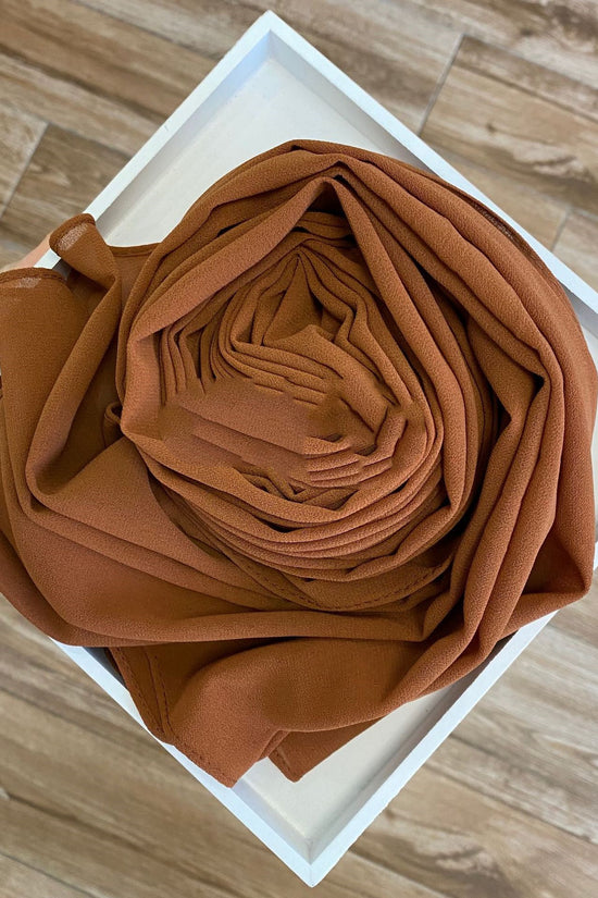Women's Hijab Solid Pearl Chiffon Scarf