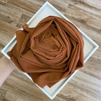 Women's Hijab Solid Pearl Chiffon Scarf - DanaFashionstore